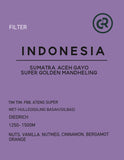 印尼 蘇門達臘 迦佑 超級黃金曼特寧 Indonesia Sumatra Gayo Super Golden Mandheling［溼剝處理］200G